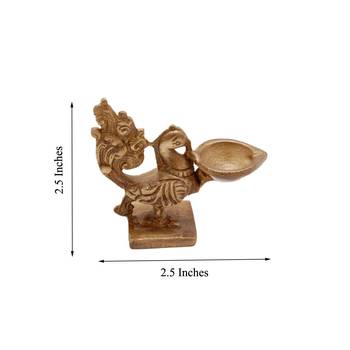 Brass Peacock Deepak 1