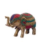 Stone Studded Brass Elephant