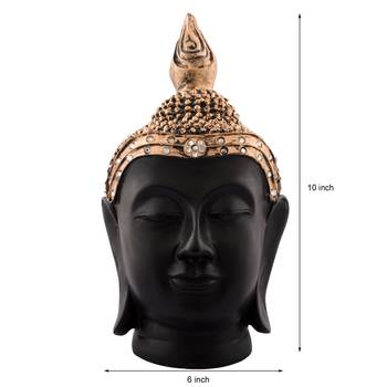 Polyresin Elegant Buddha Head 3