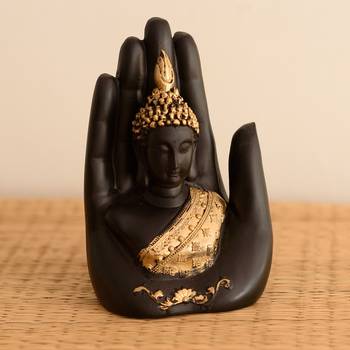 Golden Handcrafted Buddha Palm 1