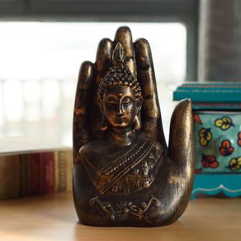 Decorative Palm Buddha Figurine 1