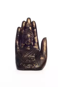 Decorative Palm Buddha Figurine