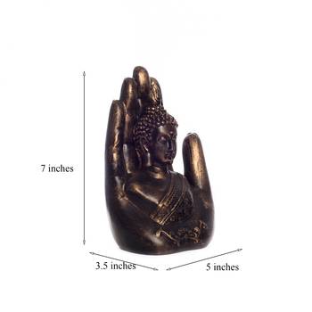 Decorative Palm Buddha Figurine 3