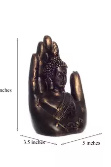 Decorative Palm Buddha Figurine
