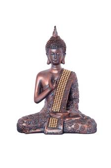handcrafted meditating buddha statue
