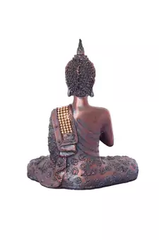 handcrafted meditating buddha statue