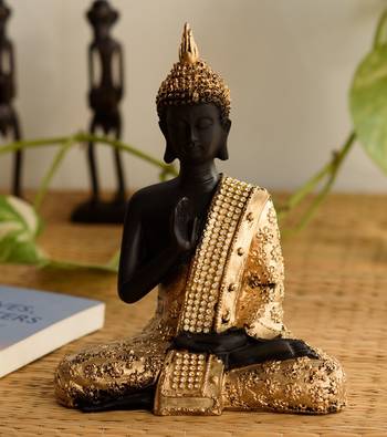 Handcrafted Meditating Blessing Buddha 1