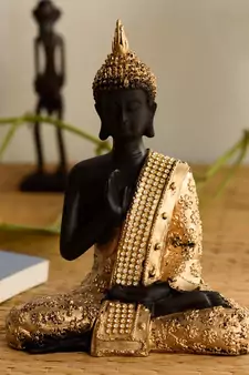 Handcrafted Meditating Blessing Buddha