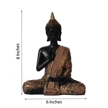 Handcrafted Meditating Blessing Buddha 3