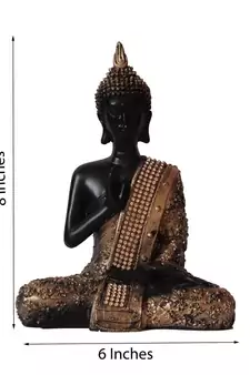 Handcrafted Meditating Blessing Buddha