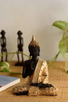 Handcrafted Meditating Blessing Buddha