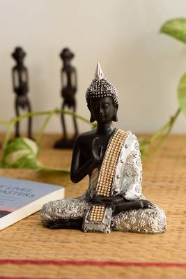 Handcrafted Meditating Blessing Buddha 1