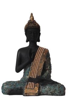 Handcrafted Meditating Blessing Buddha