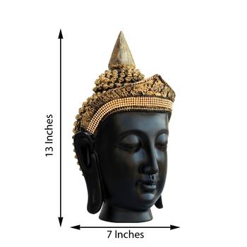 Golden Crown Handcrafted Buddha Head 2