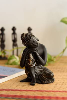 Handcrafted Antique Finish Knee Buddha 2