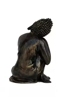 Handcrafted Antique Finish Knee Buddha