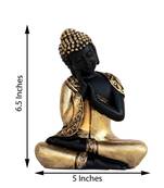 Golden Finish Handcrafted Thinking Buddha
