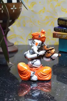 Lord Ganesha playing Violin