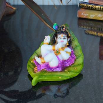 Synthetic Laddu Gopal on Green Leaf 2