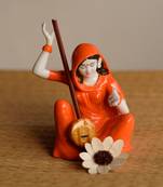 Meerabai playing Musical Instrument Showpiece