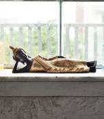 Brass Decorative Thai Reclining Buddha Antique Showpiece