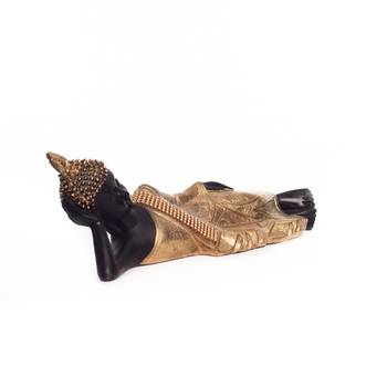 Brass Decorative Thai Reclining Buddha Antique Showpiece 4
