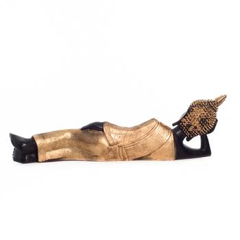 Brass Decorative Thai Reclining Buddha Antique Showpiece 5