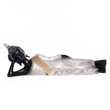 Brass Decorative Thai Reclining Buddha Antique Showpiece 2
