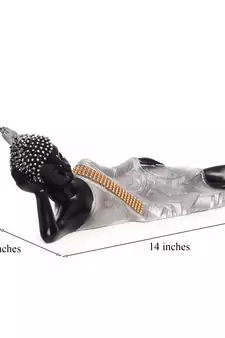 Brass Decorative Thai Reclining Buddha Antique Showpiece