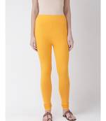 Mustard Solid Cotton Lycra Legging