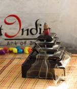 Falling Waterfall style Smoke Fountain with 10 Backflow Cones Decorative Incense Holder