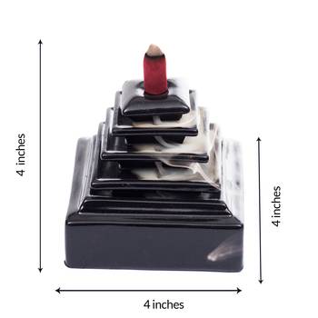 Falling Waterfall style Smoke Fountain with 10 Backflow Cones Decorative Incense Holder 3