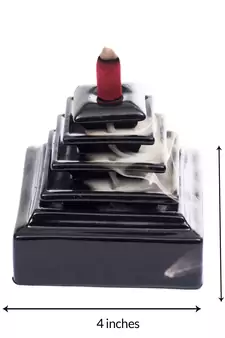 Falling Waterfall style Smoke Fountain with 10 Backflow Cones Decorative Incense Holder