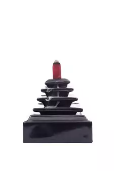 Falling Waterfall style Smoke Fountain with 10 Backflow Cones Decorative Incense Holder
