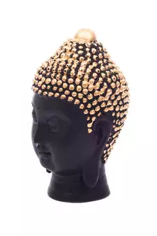 Buddha Head(13 Cm X 8 Cm, Golden)