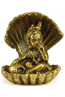 Golden Bal Gopal Krishna having Makhan Decorative Showpiece