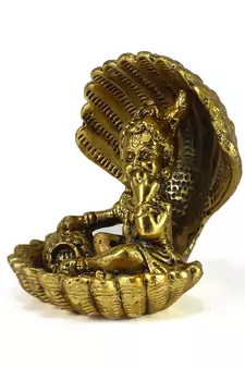 Golden Bal Gopal Krishna having Makhan Decorative Showpiece