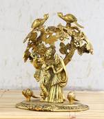 Radha Krishna Standing under Tree Showpiece