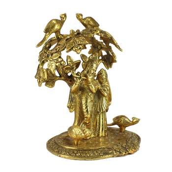 Radha Krishna Standing under Tree Showpiece 4