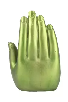 Green and Golden Handcrafted Palm Buddha