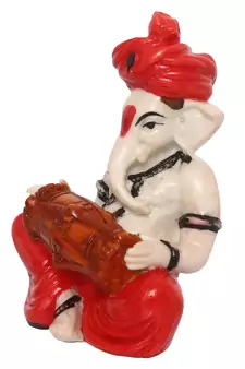 Lord Ganesha playing Dholak