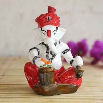 Multicolor Resin Ganesha Statue 1