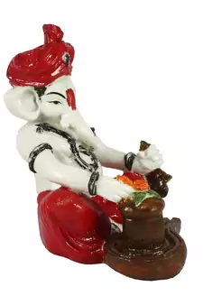 Multicolor Resin Ganesha Statue