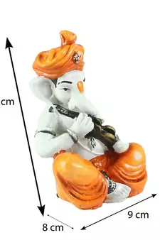 Lord Ganesha Showpiece Playing Kartal