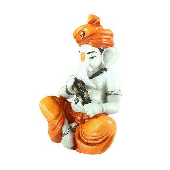 Lord Ganesha Showpiece Playing Kartal 4