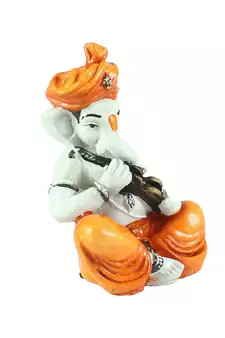 Lord Ganesha Showpiece Playing Kartal