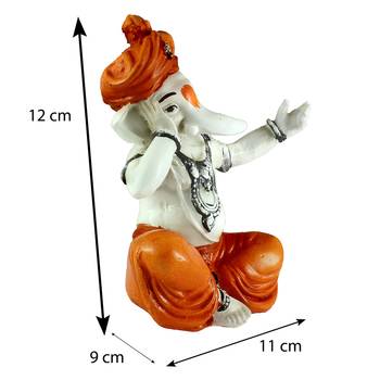 Lord Ganesha Singing Decorative Showpiece 3
