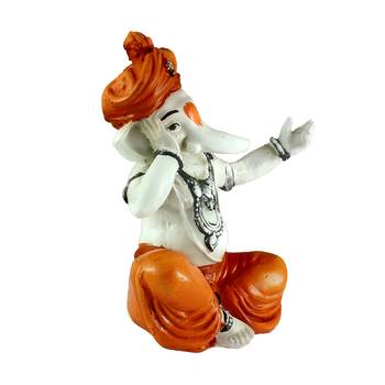 Lord Ganesha Singing Decorative Showpiece 4