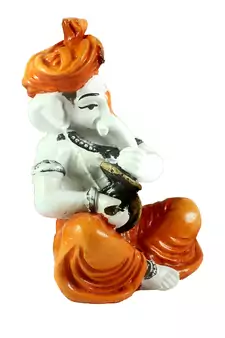Lord Ganesha Playing Manjira Decorative Showpiece