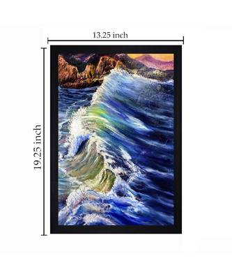ORIGINAL TIDES OIL ART PRINT "Textured Paper (Scratch/Dust) Proof Framed Art Print 1